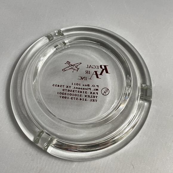 Vintage Ashtray Regal Air Mt Pleasant Texas Americana 4.5" Advertising - Picture 7 of 7